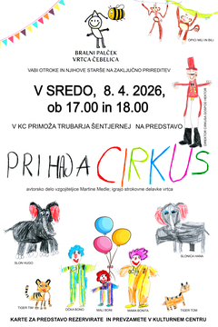 VABILO PRIHAJA CIRKUS 2026